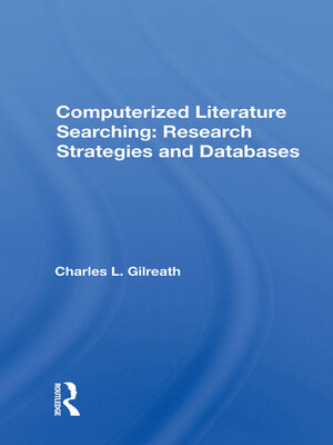 cover image of Computerized Literature Searching